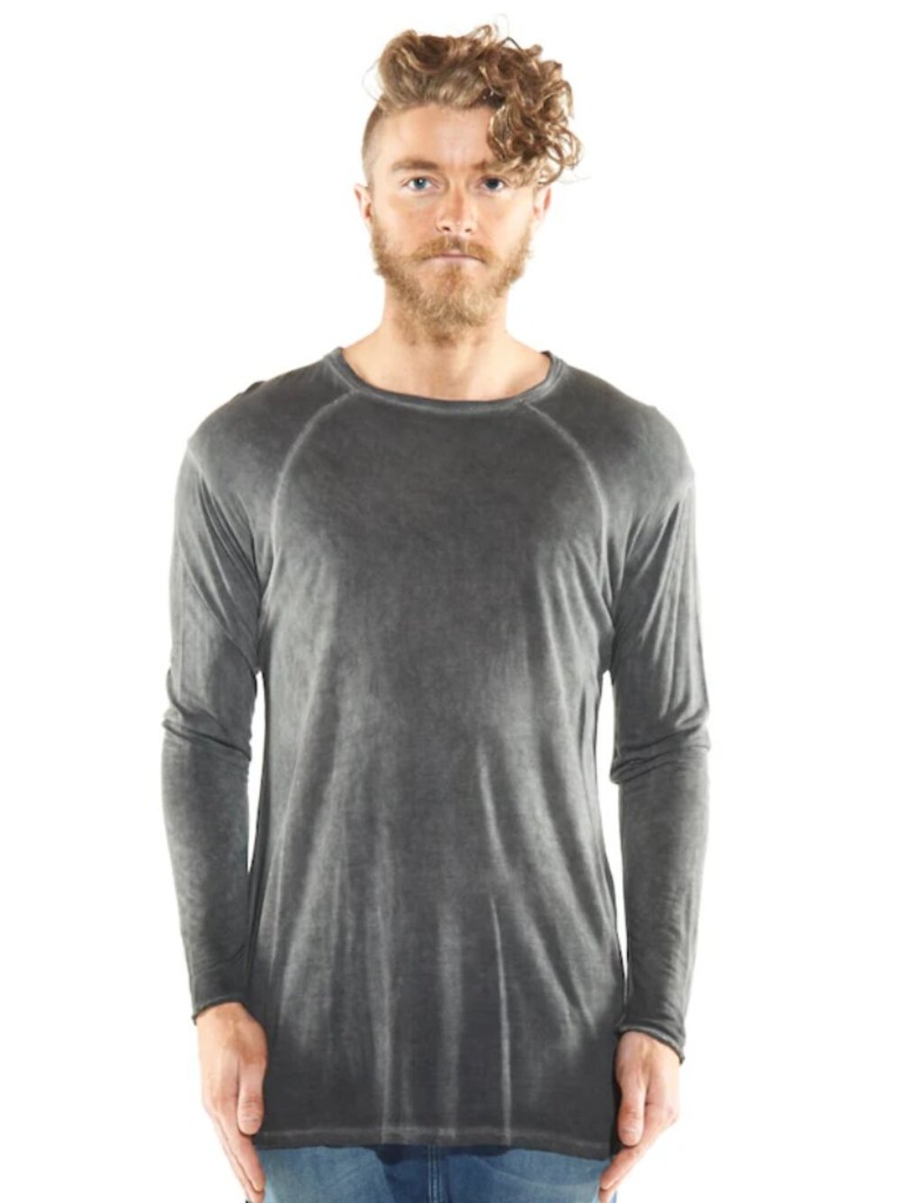 Reese De Luca Grey 100% Bamboo Long Sleeve T-Shirt New Created: 04/10/2024